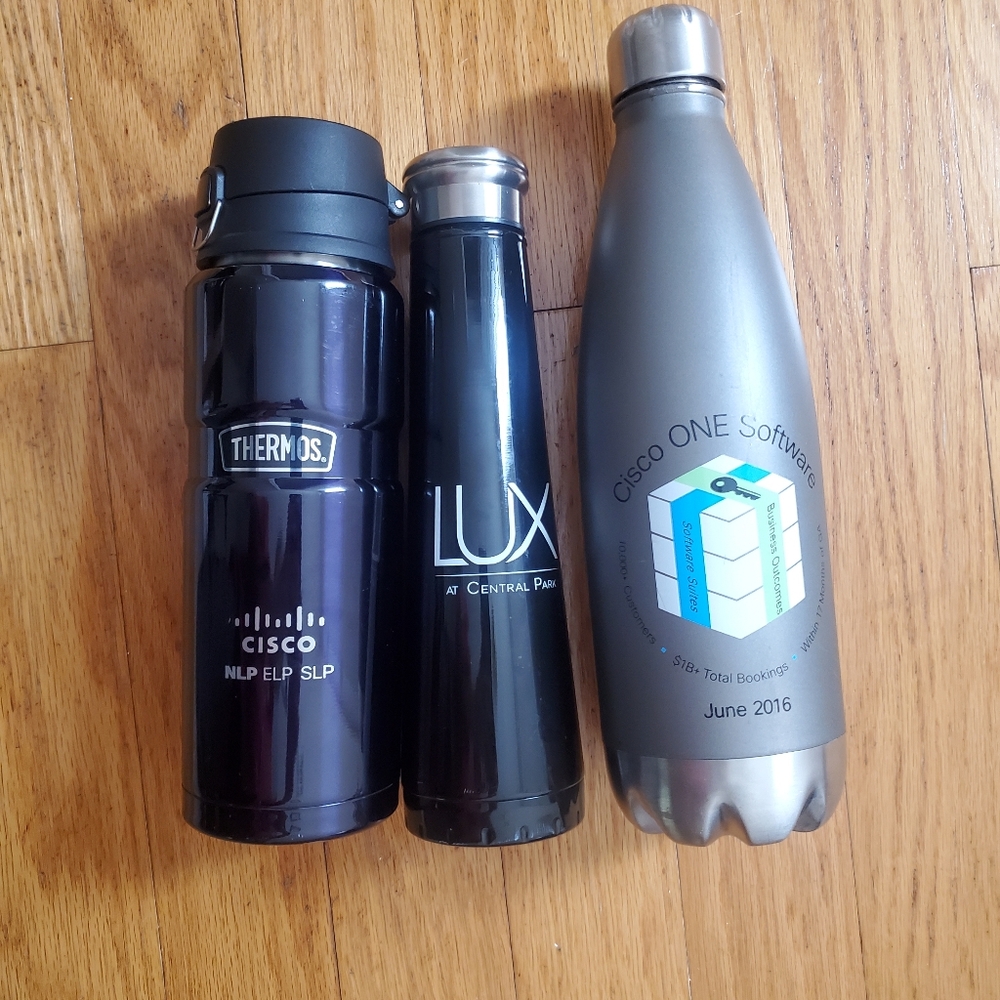 Three Drink/Water Metal Bottles/Thermos